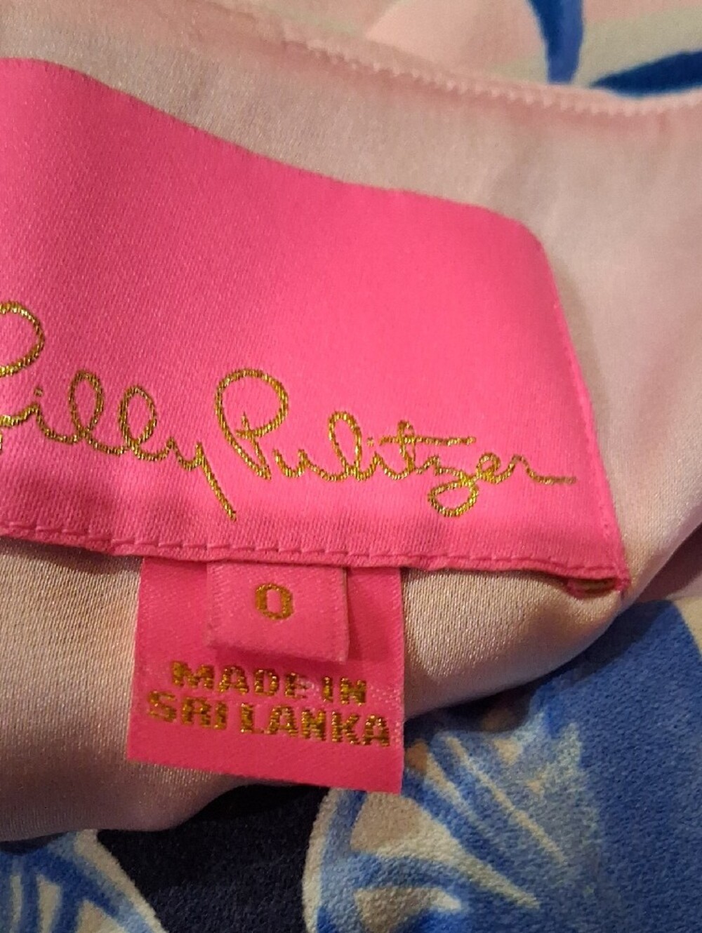 Lilly Pulitzer Pink and Blue Tropical Shift Dress - Picture 3 of 3